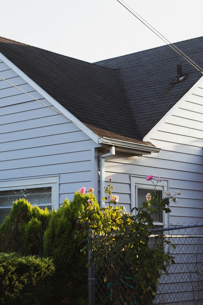 Clean valley and ridge lines on a new shingle roof
